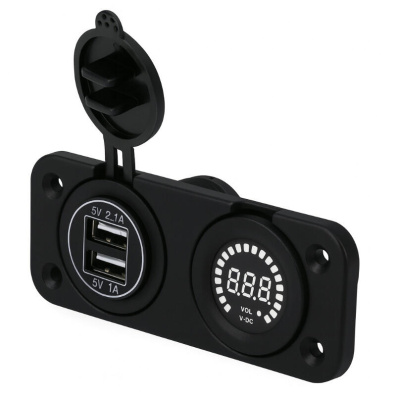 Ładowarka USB Solvian Dual Port 3.1A LED
